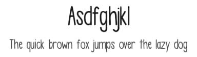 Asdfghjkl by Kylie Morris — Script Handwritten Font — thumbnail 1