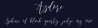 Asdore by Moriztype — Script Handwritten Font — thumbnail 2