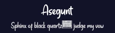 Asegunt by twinletter — Script Handwritten Font — thumbnail 2