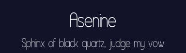 Asenine by Apostrophic Labs — Sans Serif Font — thumbnail 2