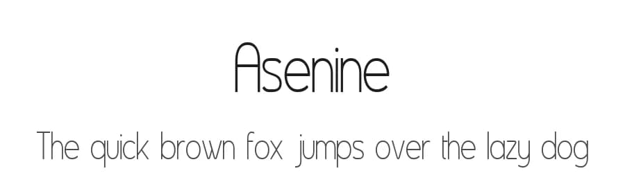 Asenine by Apostrophic Labs — Sans Serif Font