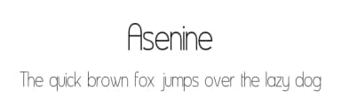 Asenine by Apostrophic Labs — Sans Serif Font — thumbnail 1