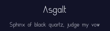 Asgalt by Rémi Lagast — Sans Serif Font — thumbnail 2