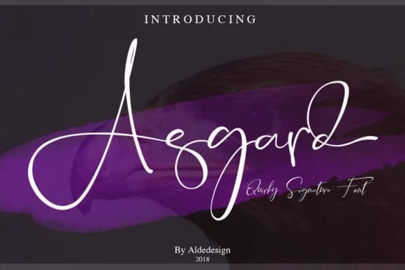 Asgard Font by aldedesign — Script Handwritten Font