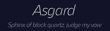 Asgard by Zetafonts — Sans Serif Font — thumbnail 2
