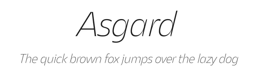 Asgard by Zetafonts — Sans Serif Font