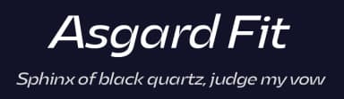 Asgard Fit by Zetafonts — Sans Serif Font — thumbnail 2