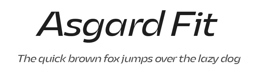 Asgard Fit by Zetafonts — Sans Serif Font