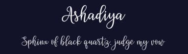 Ashadiya by Beautypes — Script Handwritten Font — thumbnail 2