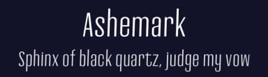 Ashemark by Eldamar Studio — Sans Serif Font — thumbnail 2