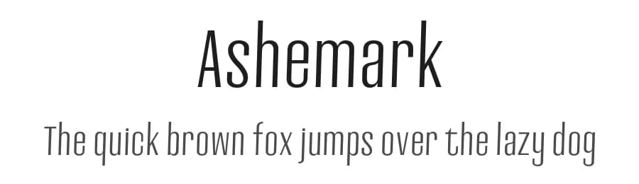 Ashemark by Eldamar Studio — Sans Serif Font
