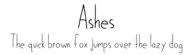 Ashes by adair — Script Handwritten Font — thumbnail 1