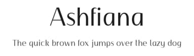 Ashfiana by Toufique Islam — Sans Serif Font — thumbnail 1