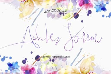 Ashley Jarrow Font by BONJOURTYPE — Script Handwritten Font — thumbnail 1