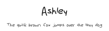 Ashley by itsashley — Script Handwritten Font — thumbnail 1