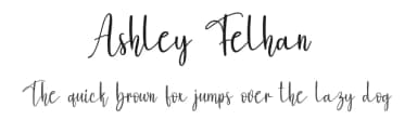 Ashley Felhan by Scratchones — Script Handwritten Font — thumbnail 1