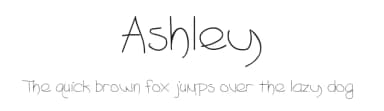 Ashley — Script Handwritten Font — thumbnail 1