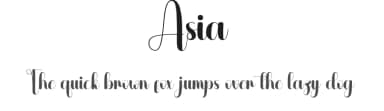 Asia by Andi Moz — Script Handwritten Font — thumbnail 1