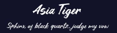 Asia Tiger by Khurasan — Script Handwritten Font — thumbnail 2