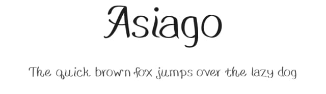 Asiago by UpandIt — Script Handwritten Font