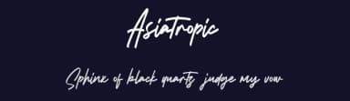 Asiatropic by Maulana Creative — Script Handwritten Font — thumbnail 2