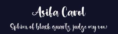 Asifa Carol by Kong Font — Script Handwritten Font — thumbnail 2