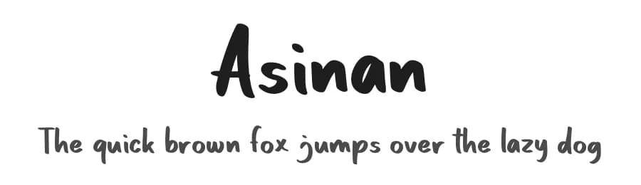 Asinan by Denny Subagja — Script Handwritten Font