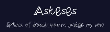 Askeses by Kelsey Ann G — Script Handwritten Font — thumbnail 2