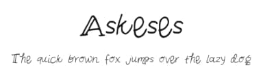 Askeses by Kelsey Ann G — Script Handwritten Font — thumbnail 1