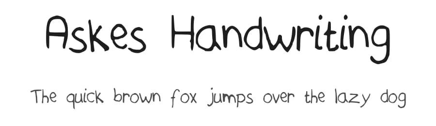 Askes Handwriting by ARCfonts — Script Handwritten Font