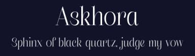 Askhora by Storytype Studio — Serif Font — thumbnail 2