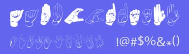 ASL Hands By Frank by Frank Gemignani — Dingbats Font — thumbnail 3