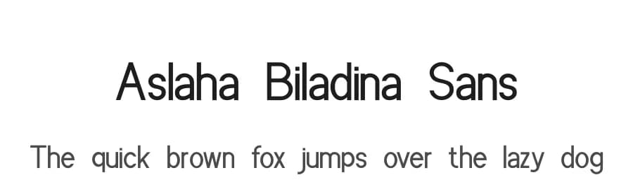 Aslaha Biladina Sans by GFR Creative — Sans Serif Font