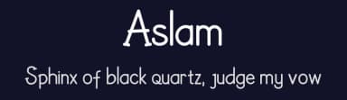 Aslam by Andarina — Script Handwritten Font — thumbnail 2