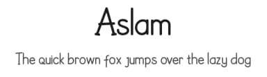 Aslam by Andarina — Script Handwritten Font — thumbnail 1