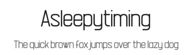 Asleepytiming by Chequered Ink — Sans Serif Font — thumbnail 1