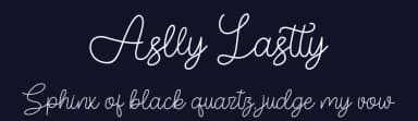 Aslly Lastty by Skiiller Studio — Script Handwritten Font — thumbnail 2