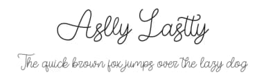 Aslly Lastty by Skiiller Studio — Script Handwritten Font — thumbnail 1