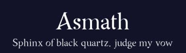 Asmath by D&K Project — Sans Serif Font — thumbnail 2