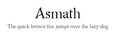 Asmath by D&K Project — Sans Serif Font — thumbnail 1