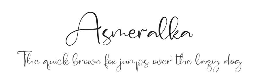 Asmeralka by Integritype Studio — Script Handwritten Font