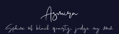 Asmira by Denny Subagja — Script Handwritten Font — thumbnail 2