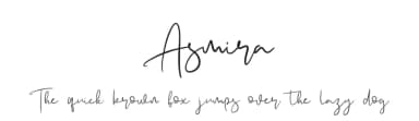 Asmira by Denny Subagja — Script Handwritten Font — thumbnail 1
