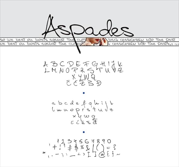 Aspades Font by anasvalina11 — Script Handwritten Font
