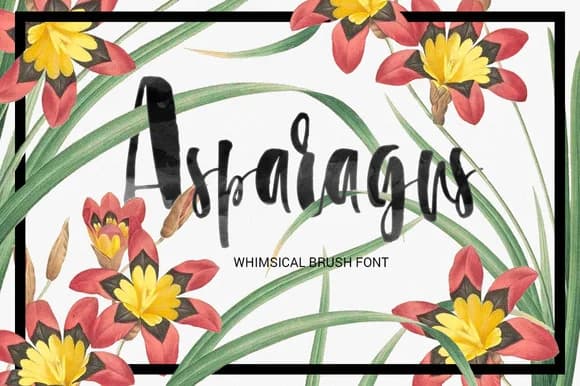 Asparagus Font by Favete Art — Script Handwritten Font — preview 1