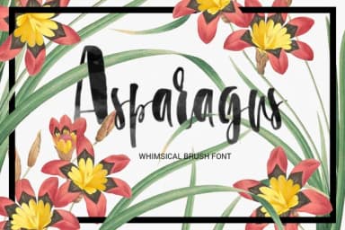 Asparagus Font by Favete Art — Script Handwritten Font — thumbnail 1