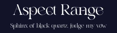 Aspect Range by 177Studio — Serif Font — thumbnail 2