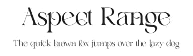 Aspect Range by 177Studio — Serif Font — thumbnail 1