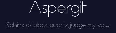 Aspergit by skomii — Sans Serif Font — thumbnail 2