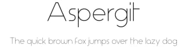 Aspergit by skomii — Sans Serif Font — thumbnail 1